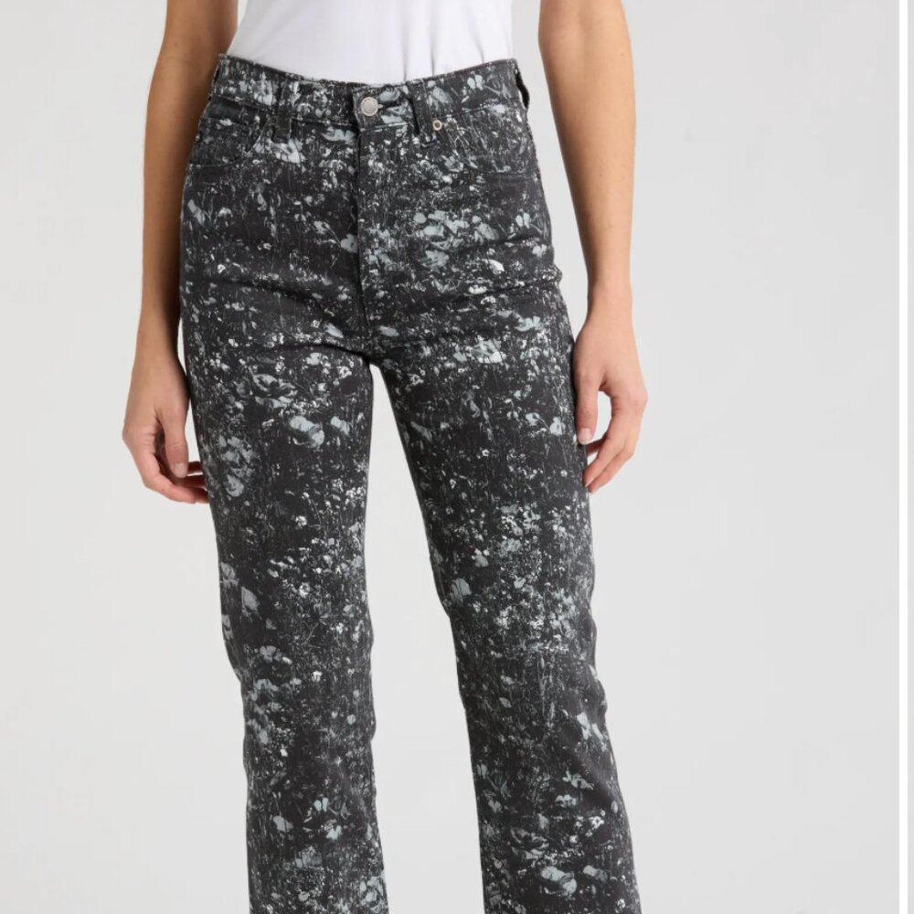AG Alexxis High Waist Straight Leg Crop Jeans